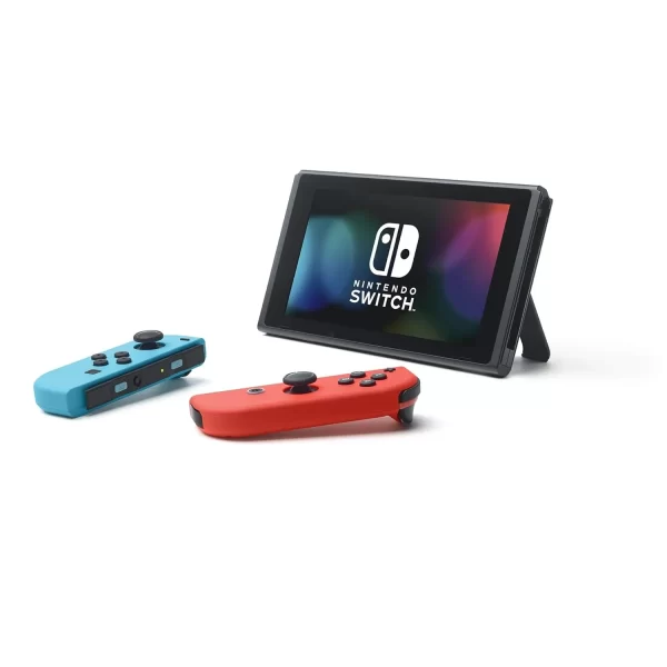 Nintendo Switch Console with Neon Blue & Red Joy-Con - Image 4