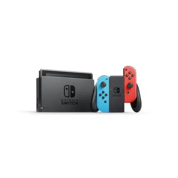 Nintendo Switch Console with Neon Blue & Red Joy-Con - Image 2