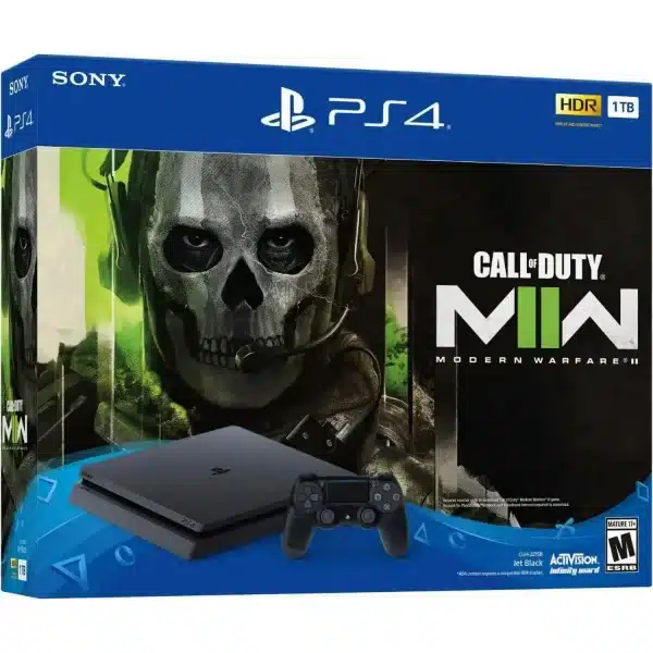 Sony PlayStation 4 Slim Call of Duty Modern Warfare II Bundle 1TB PS4 Gaming Console, Jet Black