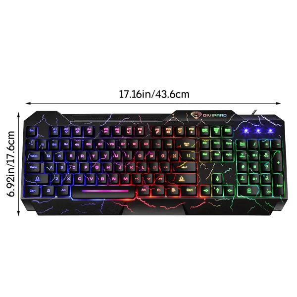 Crack Backlit Gaming Keyboard - Image 6