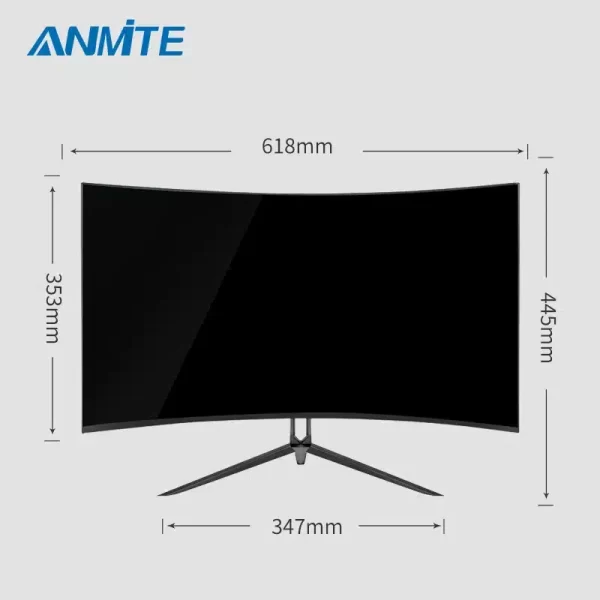 Anmite 27 inch 75hz HDR Curved FHD Gaming Monitor - Image 4