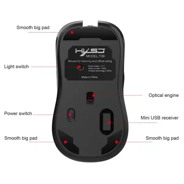 Wir3600DPI 7-Color Computer Mouse - Image 5