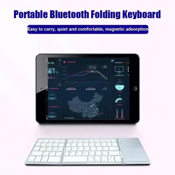 Folding Wireless Bluetooth Keyboard - Image 4