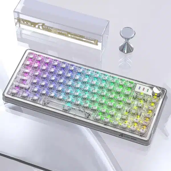 3 Mode 2.4G Transparent Keyboard - Image 2