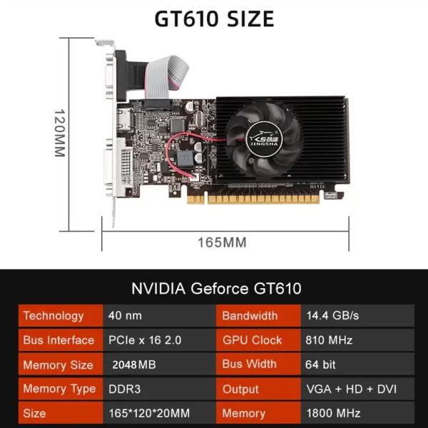 GT610 Graphics Video Card - Image 9