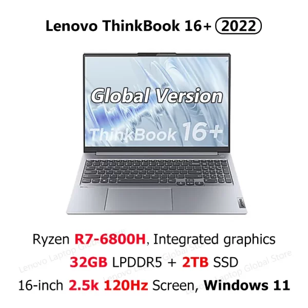 Lenovo ThinkBook 16+ Laptop Ryzen R7 6800H