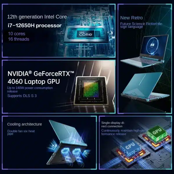 Colorful Hidden Star P16 Gaming Laptop Intel i7-12650H - Image 3