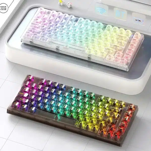 X75 Crystal Transparent Gamer Keyboard - Image 2