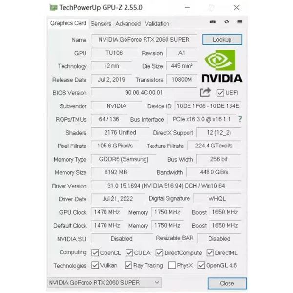 SOYO NVIDIA GeForce RTX2060 - Image 6