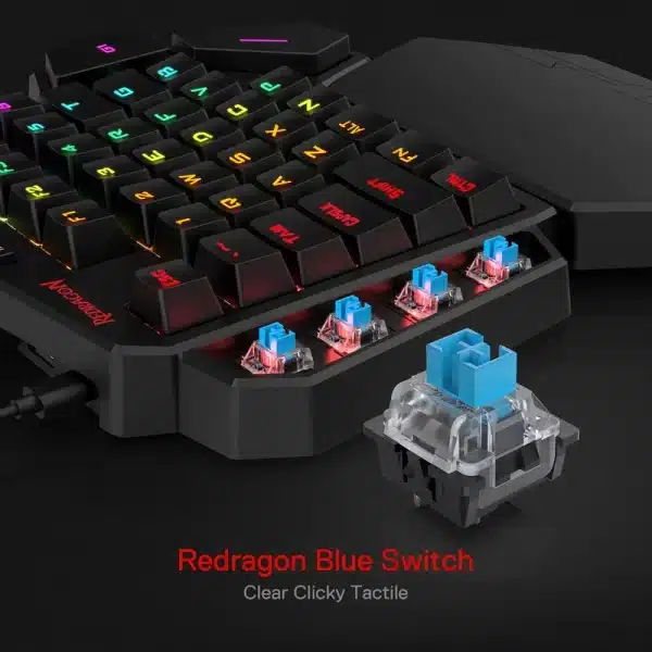 Redragon K585 DITI One-Handed RGB Mechanical Gaming Keyboard, Professional Gaming Keypad - Image 2