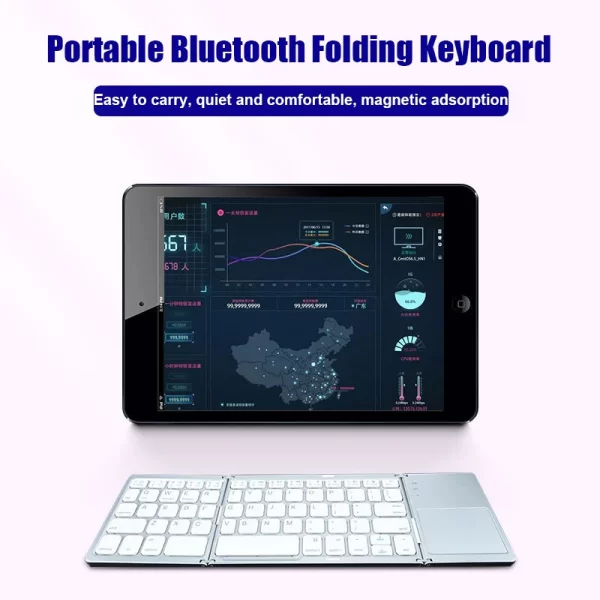Folding Wireless Bluetooth Keyboard - Image 5