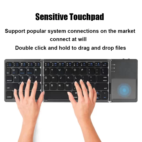 Folding Wireless Bluetooth Keyboard - Image 6