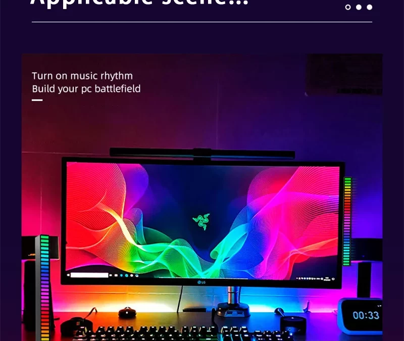 Wireless Sound Activated RGB Light Bar