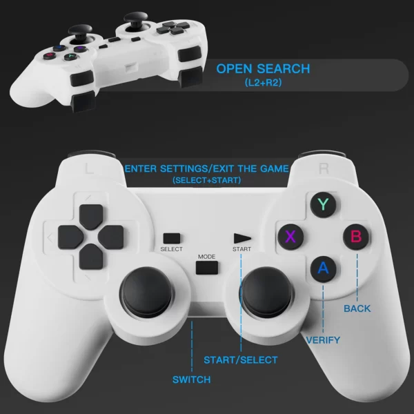 4K Smart Projector with 2 Gamepads – Android 11, WiFi 6, Bluetooth, Portable Home Theater & Gaming (30,000+ Games) - Image 2