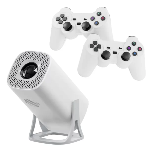 4K Smart Projector with 2 Gamepads – Android 11, WiFi 6, Bluetooth, Portable Home Theater & Gaming (30,000+ Games) - Image 7