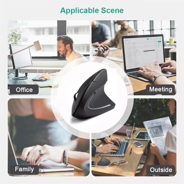 Ergonomic Vertical Wireless Mouse - Image 6